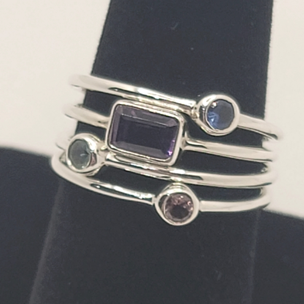 Sterling Silver Stackable Rings - image 2
